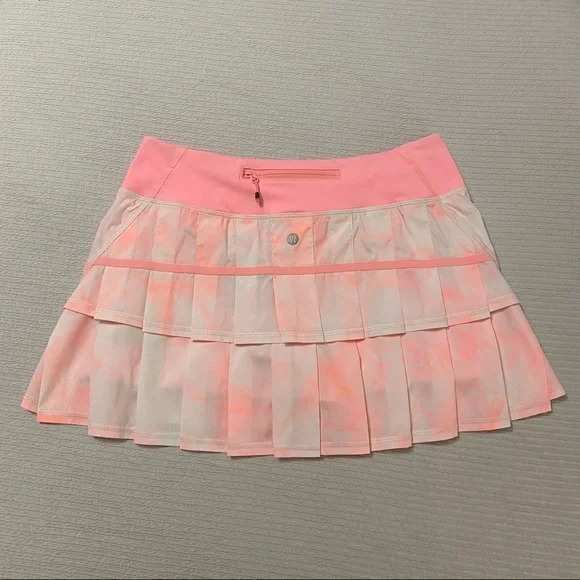 Lululemon Pace Setter Skirt (Regular) Size 6 barely pink/bleached coral - Picture 2 of 13